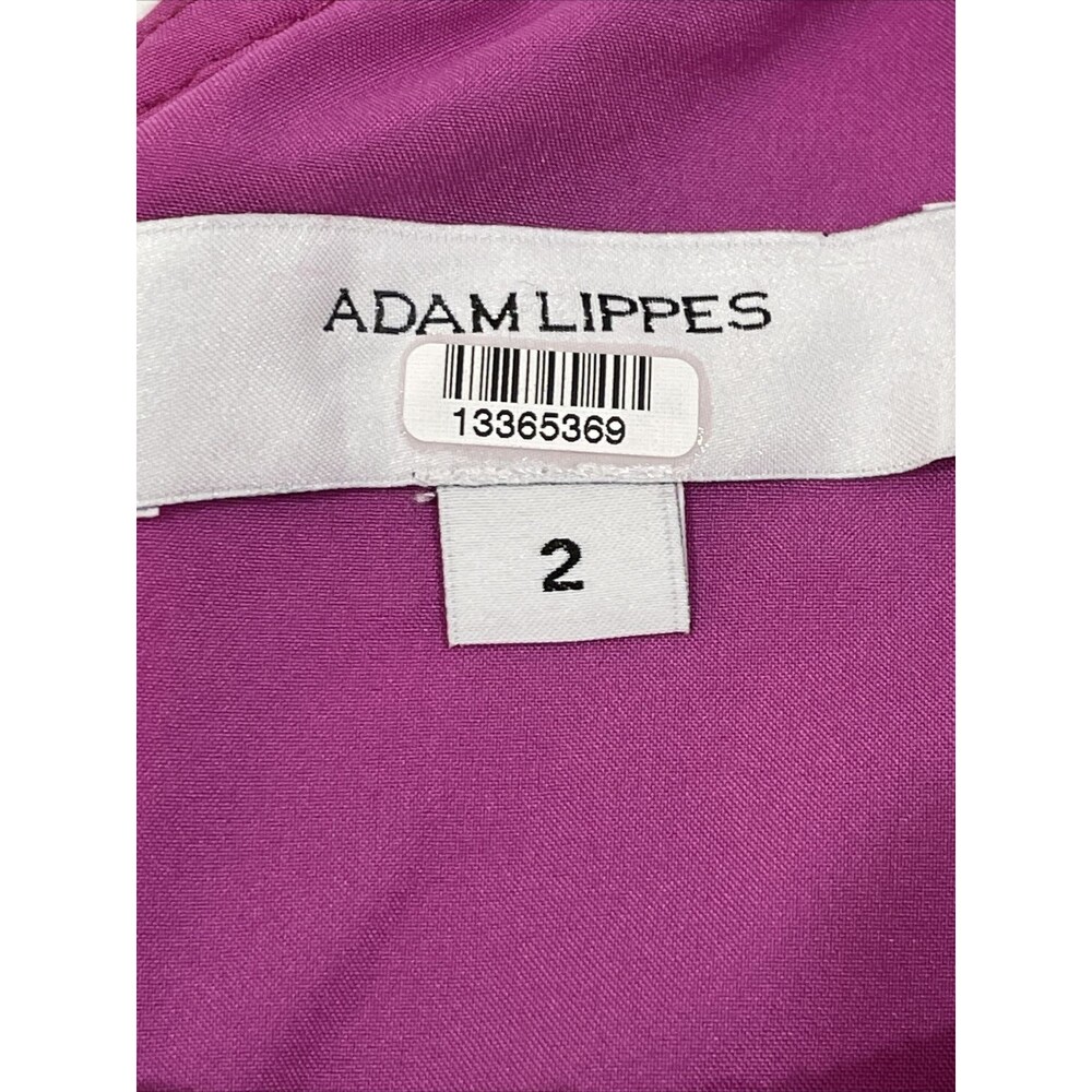 Adam Lippes Lace Lined Mini Dress Long Sleeve Zip Back Size 2 - Picture 4 of 12